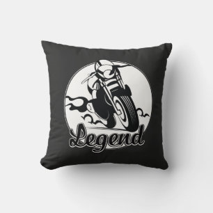Legend Motorcycle T-Shirt Cushion