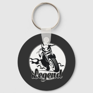 Legend Motorcycle T-Shirt Key Ring