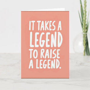 Legend Mum Peach Art Card