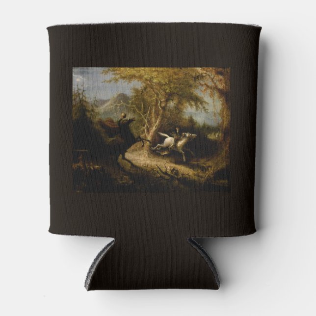 Legend of Headless Horseman Halloween Ghost Can Cooler (Front)