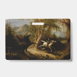 Legend of Headless Horseman Halloween Ghost ID Badge