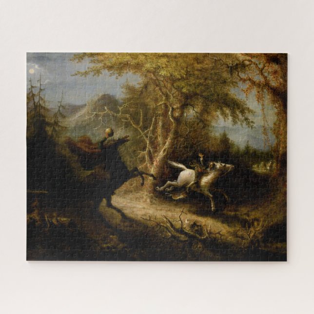 Legend of Headless Horseman Halloween Ghost Jigsaw Puzzle (Horizontal)