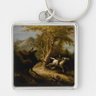 Legend of Headless Horseman Halloween Ghost Key Ring