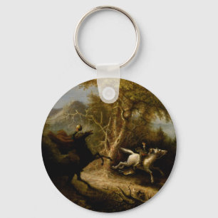 Legend of Headless Horseman Halloween Ghost Key Ring