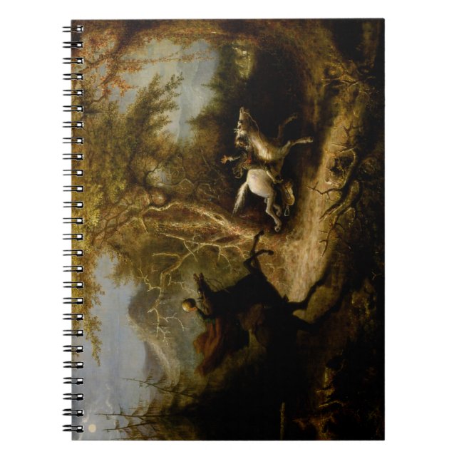 Legend of Headless Horseman Halloween Ghost Notebook (Front)