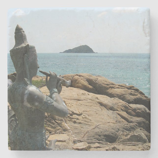 Legend of Sudsakorn ... Sattahip, Thailand Stone Coaster (Front)