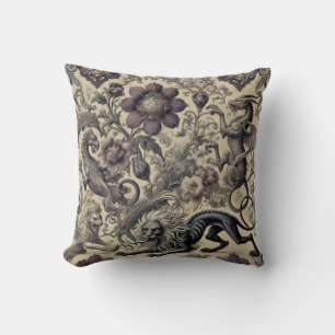 Legend of the Gilded Guardians — Gothic Victorian Cushion