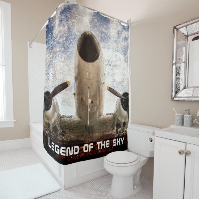Legend of the sky customisable shower curtain (In Situ)