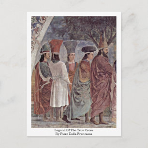 Legend Of The True Cross By Piero Della Francesca Postcard