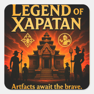 Legend of Xapatan – The Garden of Whispering Colou Square Sticker