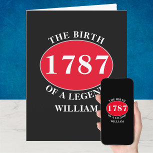 Legend Photo Template Birthday Card