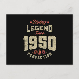 Legend Since 1950 Birthday Gift Postcard