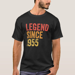 Legend Since 1955 Funny 66 Years Old 66Th Birthday T-Shirt