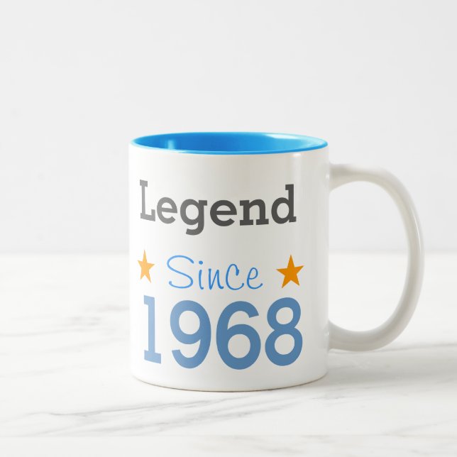 Legend Since 1968 Two-Tone Coffee Mug (Right)
