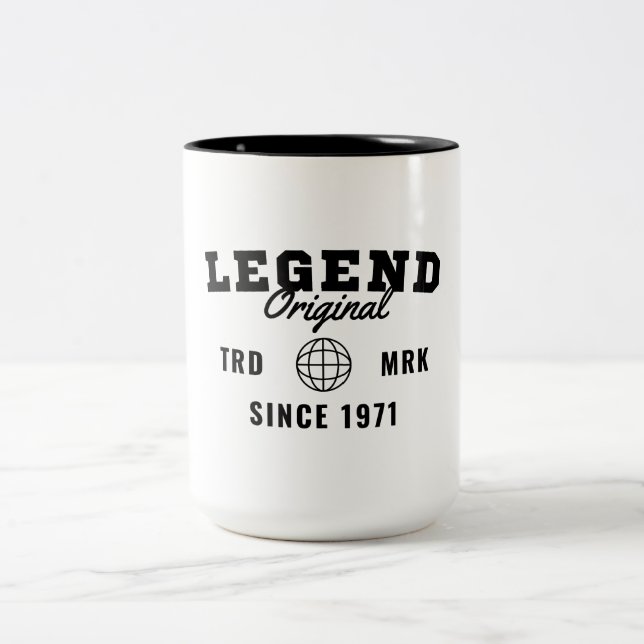 Legend Since 1971 Two-Tone Coffee Mug (Center)