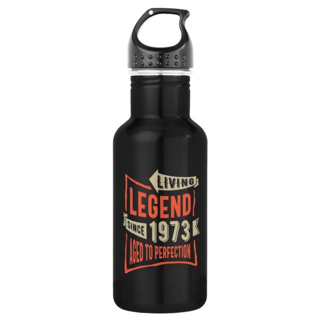 Legend Since 1973 Birthday Gift 532 Ml Water Bottle (Front)