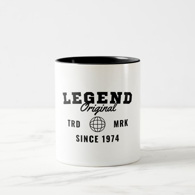 Legend Since 1974 Two-Tone Coffee Mug (Center)