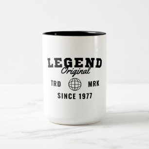 Legend Since 1977 Two-Tone Coffee Mug