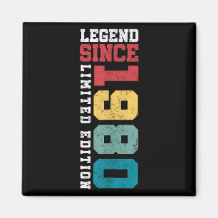 Legend Since 1980 Limited Edition 45 Year Old 45th Magnet