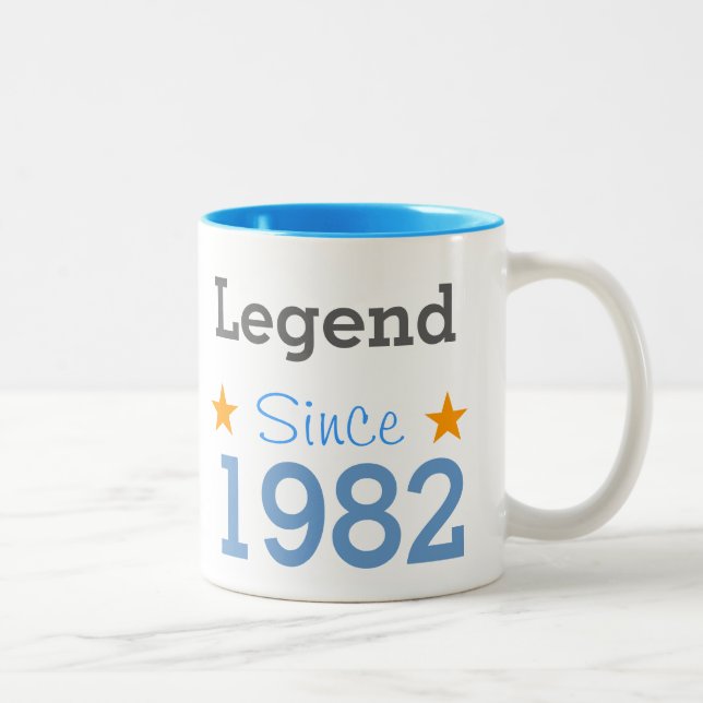 Legend Since 1982 Two-Tone Coffee Mug (Right)