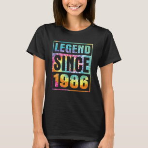 Legend Since 1986 36 Years Old 36th Birthday Tie D T-Shirt