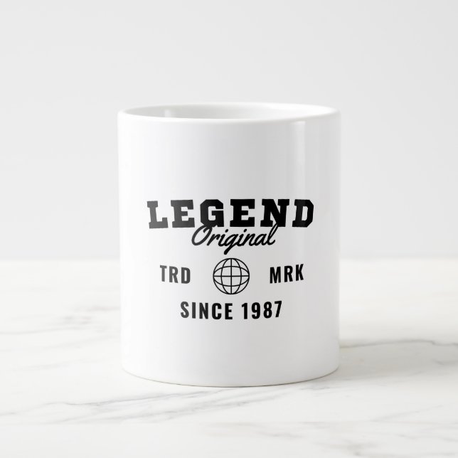 Legend Since 1987 Large Coffee Mug (Front)