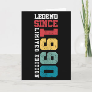 Legend Since 1990 Limited Edition 35 Year Old 35th Card