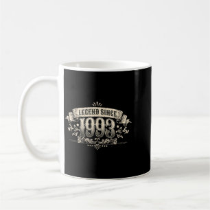 Legend Since 1993 Retro Birthday Graphic Coffee Mug
