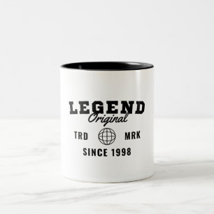 Legend Since 1998 Two-Tone Coffee Mug