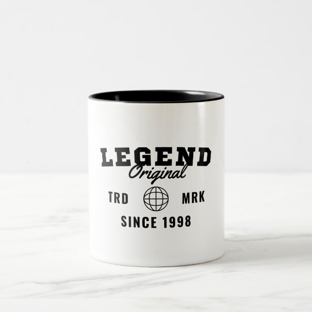 Legend Since 1998 Two-Tone Coffee Mug (Center)