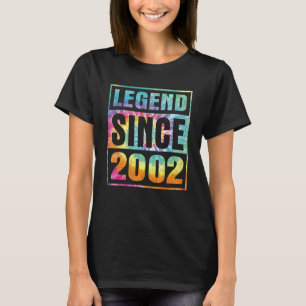 Legend Since 2002 20 Years Old 20th Birthday Tie D T-Shirt