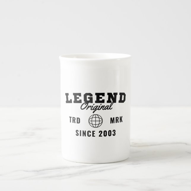 Legend Since 2003 Bone China Mug (Front)