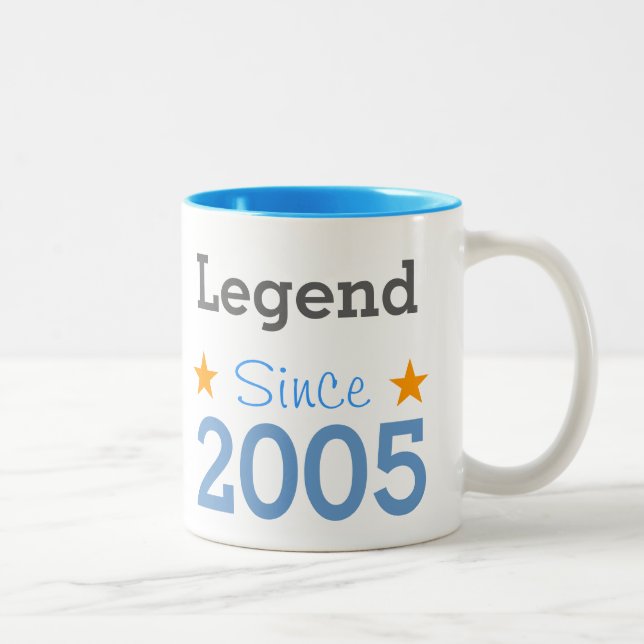 Legend Since 2005 Two-Tone Coffee Mug (Right)