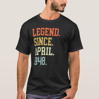Legend Since April 1948 For Men Women April 1948 T-Shirt
