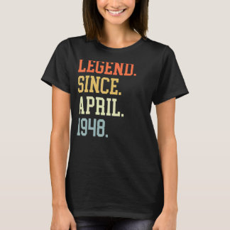 Legend Since April 1948 For Men Women April 1948 T-Shirt