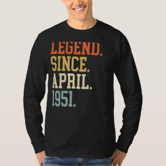 Legend Since April 1951 For Men Women April 1951 T-Shirt