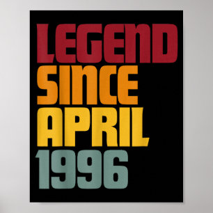 Legend since april 1996 30th birthday - vintage poster