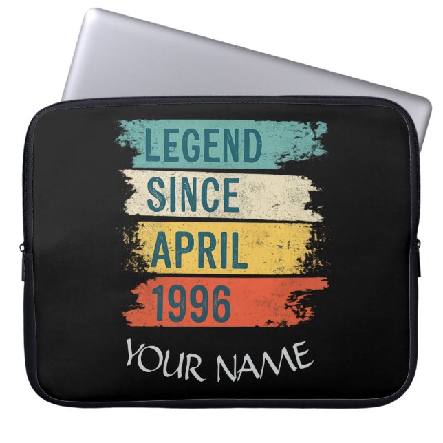 Legend Since April 1996 Laptop Sleeve (Front)