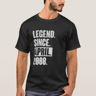 Legend Since April 2008 - 14 Year Old 14Th Birthda T-Shirt
