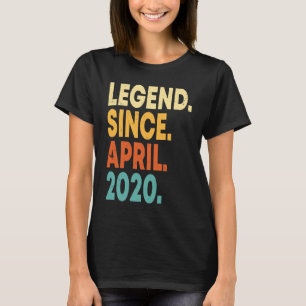 Legend Since April 2020 3rd Birthday  3 Years Old  T-Shirt