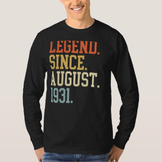 Legend Since August 1931 For Men Women August 1931 T-Shirt