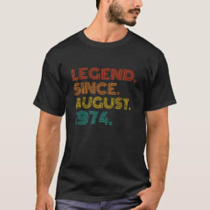 Legend Since August 1974 Born in August 1974 Idea T-Shirt