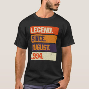 Legend Since August 1994 Retro 29 Years Old 29th B T-Shirt