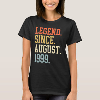 Legend Since August 1999 For Men Women August 1999 T-Shirt