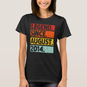 Legend Since August 2014 Vintage 8 Years Old 8th B T-Shirt