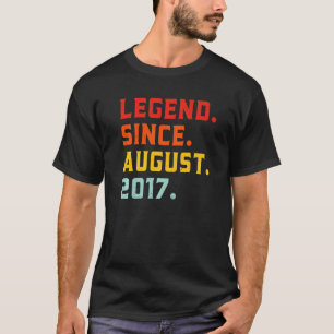 Legend Since August 2017 5 Years Old Vintage 5th B T-Shirt