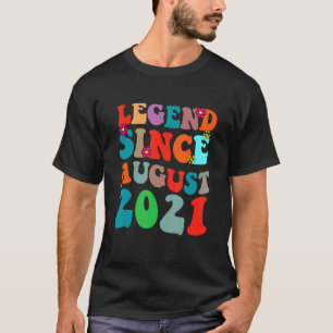 Legend Since August 2021 Vintage Birthday Retro Vi T-Shirt