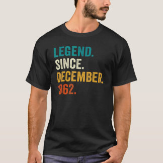 Legend Since December 1962 60th Birthday  60 Years T-Shirt