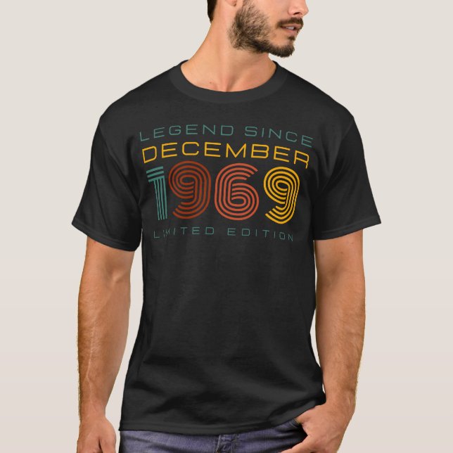 Legend Since December 1969, Limited Edition Men's  T-Shirt (Front)