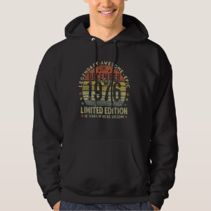 Legend Since December 1976 Retro 48th Birthday Mad Hoodie